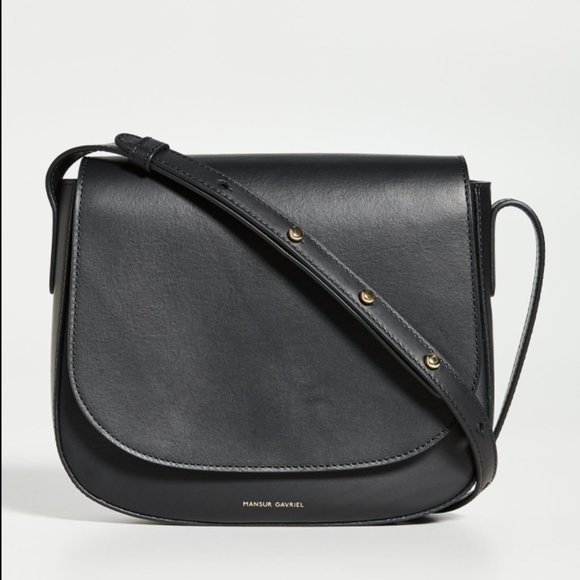 Mansur Gavriel Handbags - Mansur Gavriel Mini-Flap Crossbody, Black